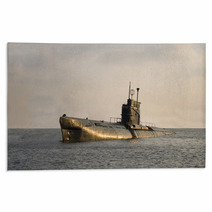 Submarine Rising To The Surface Rugs 17734498
