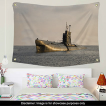 Submarine Rising To The Surface Wall Art 17734498