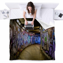 Subway Graffiti Blankets 104211648