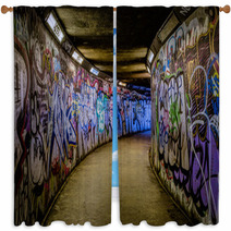 Subway Graffiti Window Curtains 104211648