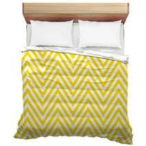 Summer Background Chevron Pattern Seamless Yellow And White Bedding 192099829