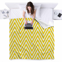Summer Background Chevron Pattern Seamless Yellow And White Blankets 192099829