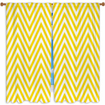 Summer Background Chevron Pattern Seamless Yellow And White Window Curtains 192099829