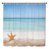 Summer Beach With Starfish Bath Decor 66245374