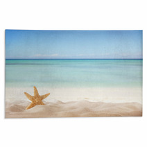 Summer Beach With Starfish Rugs 66245374