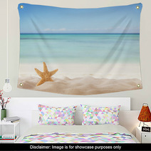 Summer Beach With Starfish Wall Art 66245374