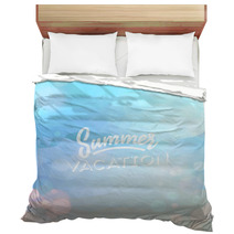 Summer Holiday Tropical Beach Background Bedding 66790937