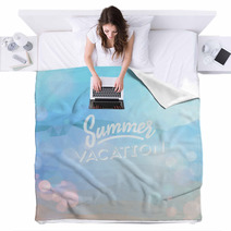 Summer Holiday Tropical Beach Background Blankets 66790937