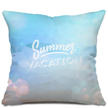 Summer Holiday Tropical Beach Background Pillows 66790937