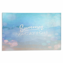Summer Holiday Tropical Beach Background Rugs 66790937