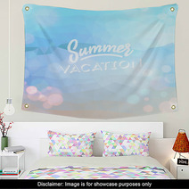 Summer Holiday Tropical Beach Background Wall Art 66790937