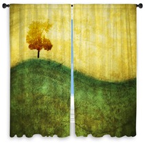 Summer In Mountain. Window Curtains 60898992