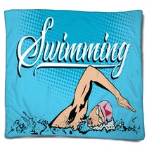 Summer Kinds Of Sports Swimming Blankets 111466042