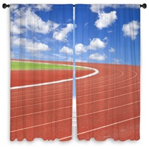 Summer Olympics Template From Running Track And Sky Window Curtains 54268375