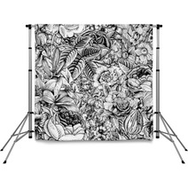 Summer Seamless Floral Pattern Backdrops 66234110
