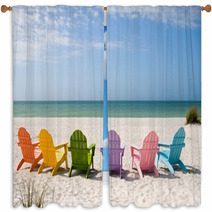 Summer Vacation Beach Window Curtains 6674908