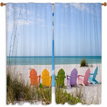Summer Vacation Beach Window Curtains 6674936
