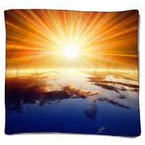 Sun Above Earth Blankets 58214387