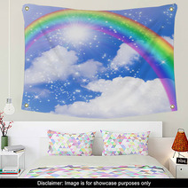 Sun And Rainbow Wall Art 61191678