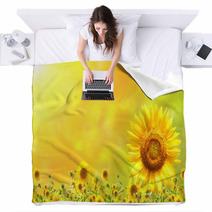 Sunflowers Blankets 55052352