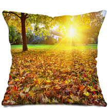Sunny Autumn Foliage Pillows 55256728