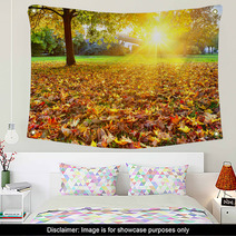 Sunny Autumn Foliage Wall Art 55256728