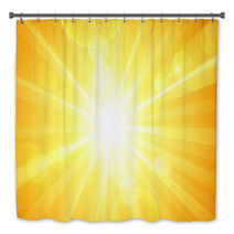 Sunny Background. Vector Bath Decor 61980602