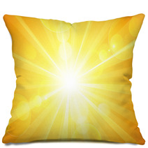 Sunny Background. Vector Pillows 61980602