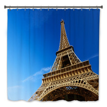 Sunny Morning And Eiffel Tower Paris France Bath Decor 62369183