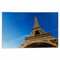 Sunny Morning And Eiffel Tower Paris France Rugs 62369183