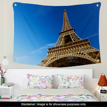 Sunny Morning And Eiffel Tower Paris France Wall Art 62369183