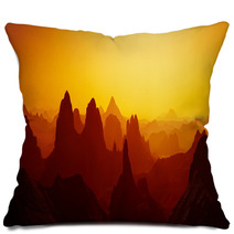 Sunrise In Sahara Desert Pillows 67027407