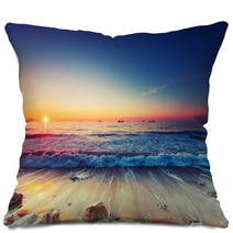 Sunrise Over Sea Pillows 62374288