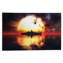 Sunset And Militaryboat Rugs 97544169