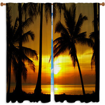 Sunset Equator Window Curtains 3032402