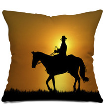 Sunset Horse Ride 2 Pillows 7723329