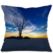 Sunset In Desert Pillows 62218841