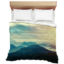 Sunset In Mountains Bedding 59705378