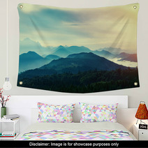 Sunset In Mountains Wall Art 59705378