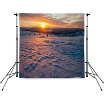 Sunset In The Tundra Backdrops 60904171
