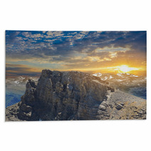 Sunset Over A Mountain Valley Rugs 48219313