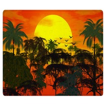 Sunset Over Jungle Rugs 2180876