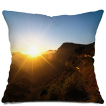 Sunset Over The Mountains Pillows 61731952