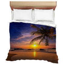 Sunset Over The Sea. Province Khao Lak In Thailand Bedding 60558925