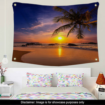 Sunset Over The Sea. Province Khao Lak In Thailand Wall Art 60558925