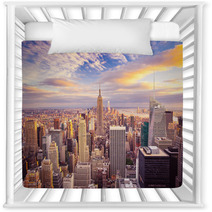 Sunset View Of New York City Looking Over Midtown Manhattan Nursery Decor 66358333
