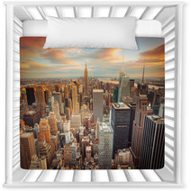 Sunset View Of New York City Looking Over Midtown Manhattan Nursery Decor 66358355
