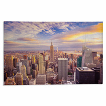 Sunset View Of New York City Looking Over Midtown Manhattan Rugs 66358333