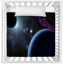 Sunset With Two Blue Planet Nursery Decor 8411182