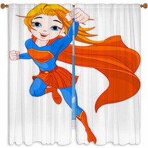 Super Girl Window Curtains 25289610